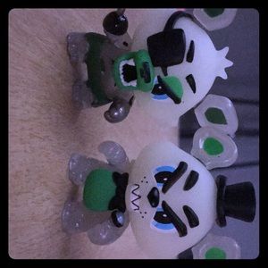 Freddy and Foxy glow in the dark figures from Fnaf